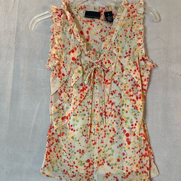 Apostrophe size 4 Sleeveless, Feminine, Polka Dot. LINED. - Picture 3 of 9